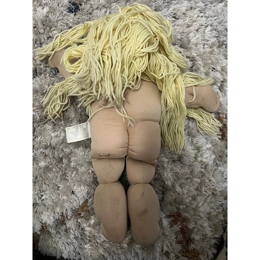 Vintage Cabbage Patch Doll Blond Hair Blue Eyes